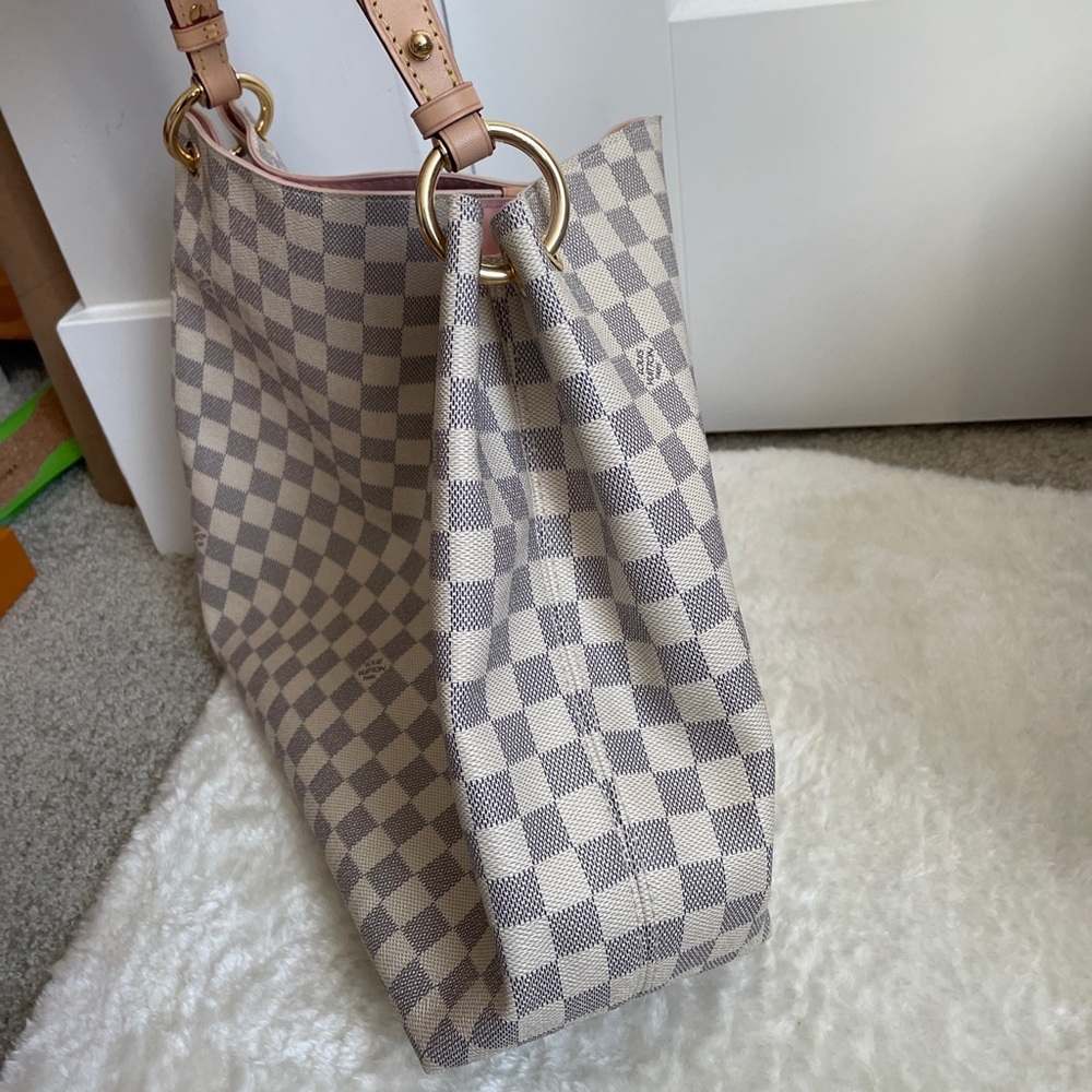 SOLD!!! Louis Vuitton Graceful MM Damier Azur Rose - Picture 5 of 13